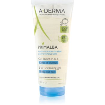 A-Derma Primalba Baby gel de duș pentru corp și păr pentru copii - imagine 2